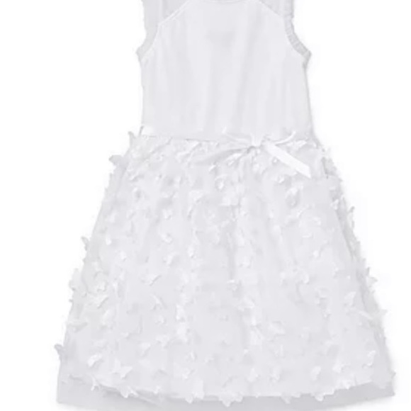 Trixxi Other - Trixxi Girl 3D White Butterfly Flare Dress Size 4